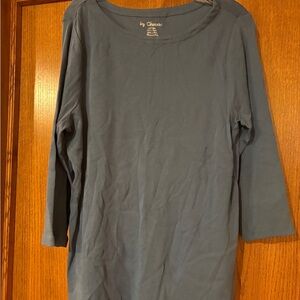 Chico's Blue Long Sleeve Tee